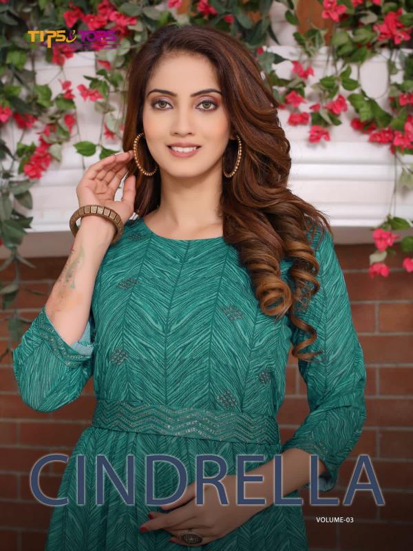 Tips Tops Cindrella Vol 3 Georgette Designer kurti Collection